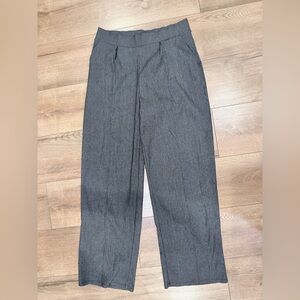 H&M Textured Charcoal Trousers sz M